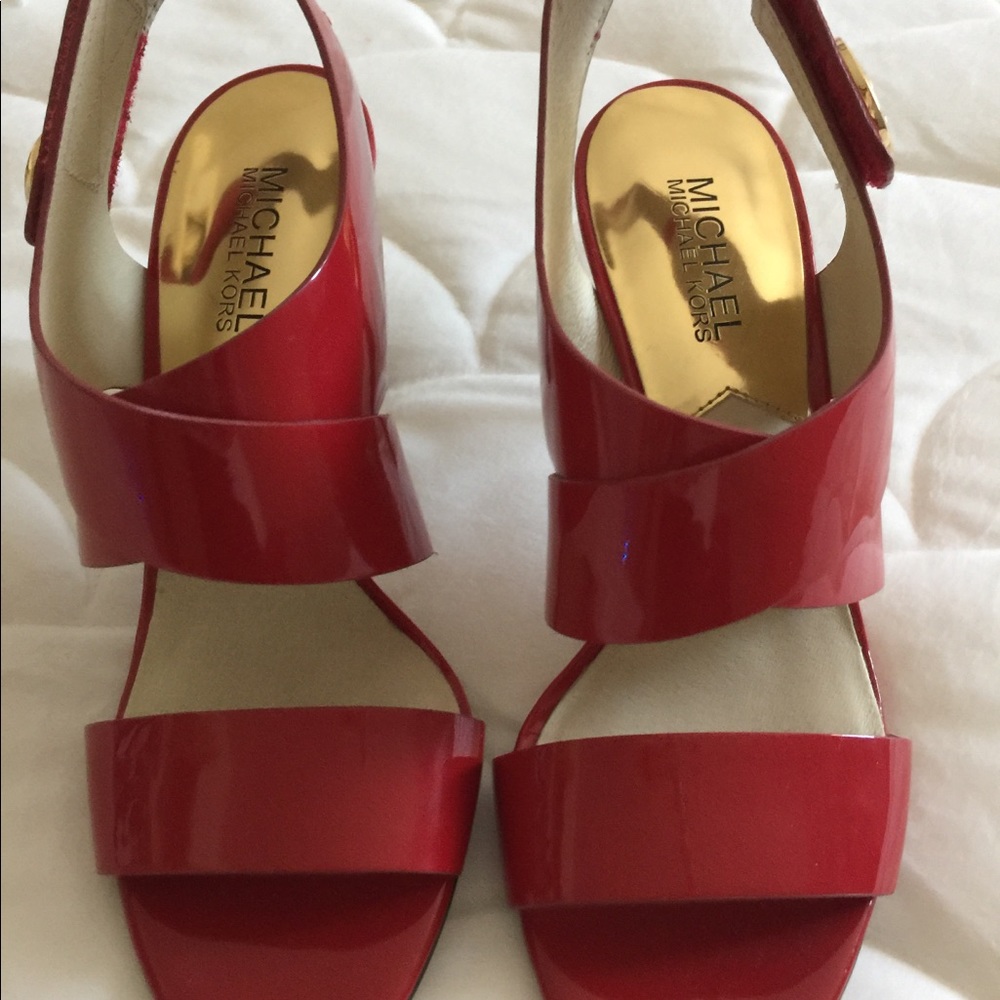 Red sandals